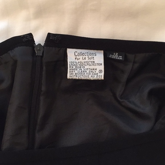 Le Suit 2-Piece Skirt Suit - Black - Picture 4 of 6